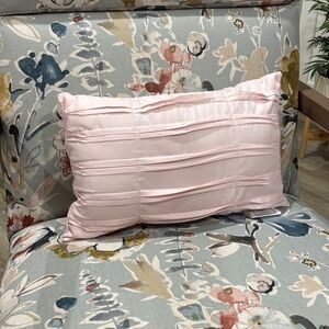 Chic Home Design lumbar pastel pink pillow cottagecore shabby chic fairycore